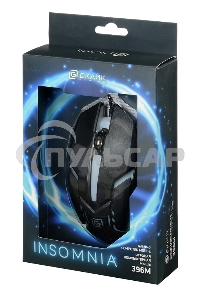 Мышь проводная Oklick 396M INSOMNIA черный, 1000 dpi, USB, кнопки - 3