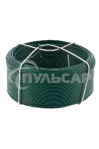 Проволока с ПВХ покрытием, зеленая 1,2 мм, длина 50 м Сибртех