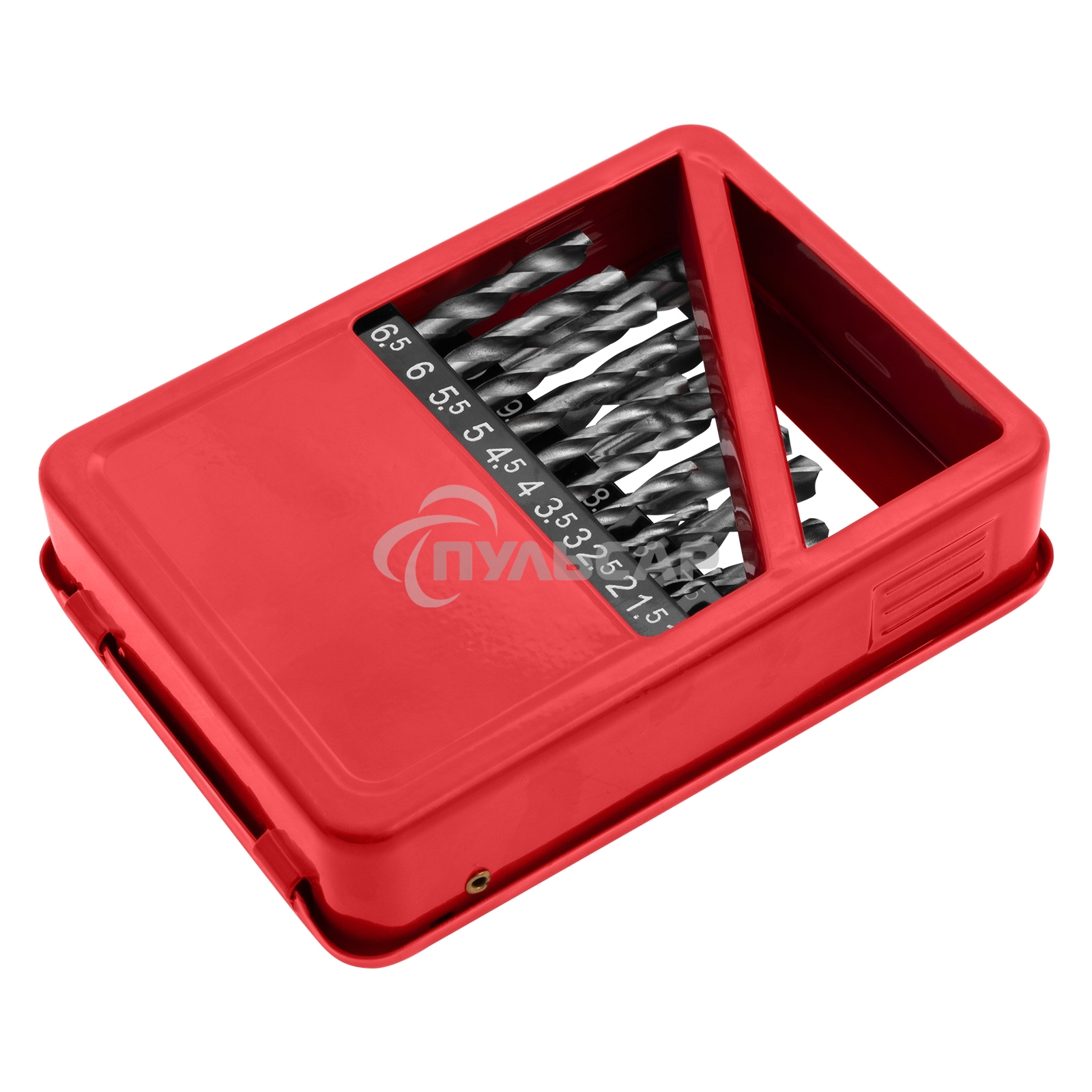 Набор сверл Matrix по металлу 1-10мм hss 19шт метал. коробка цил. хвостовик