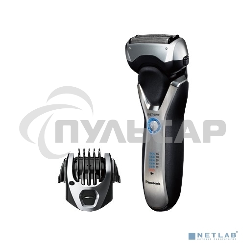 Электробритва сетчатая Panasonic ES-RT77-S520 реж.эл.:3 питан.:аккум. серебристый/черный