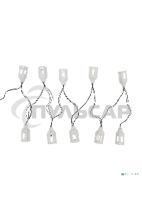 Каскад Lamper Керосиновая Лампа LED 5 м с выносной солнечной панелью 2 м и аккумулятором, IP65, 2 режима работы: мигание и постоянное теплое белое све