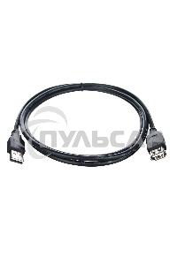 Кабель удлинительный TELECOM USB2.0 <Am-->Af> 1,5 м черный <TUS6990-1.5M>