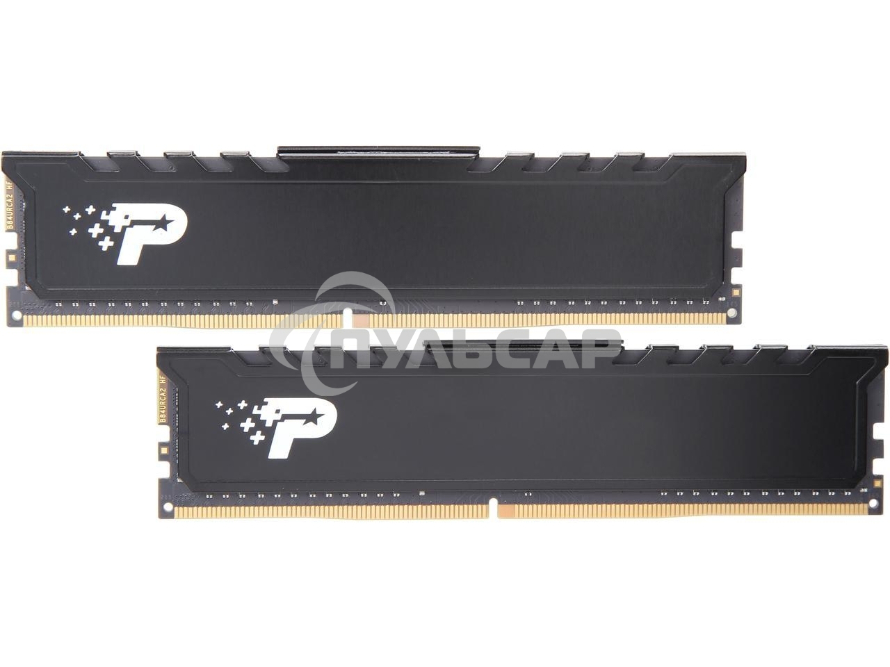 Оперативная память Patriot Signature, DDR4, 16Gb (2x8 Gb), 3200 MHz, CL22, DIMM, радиатор, черный