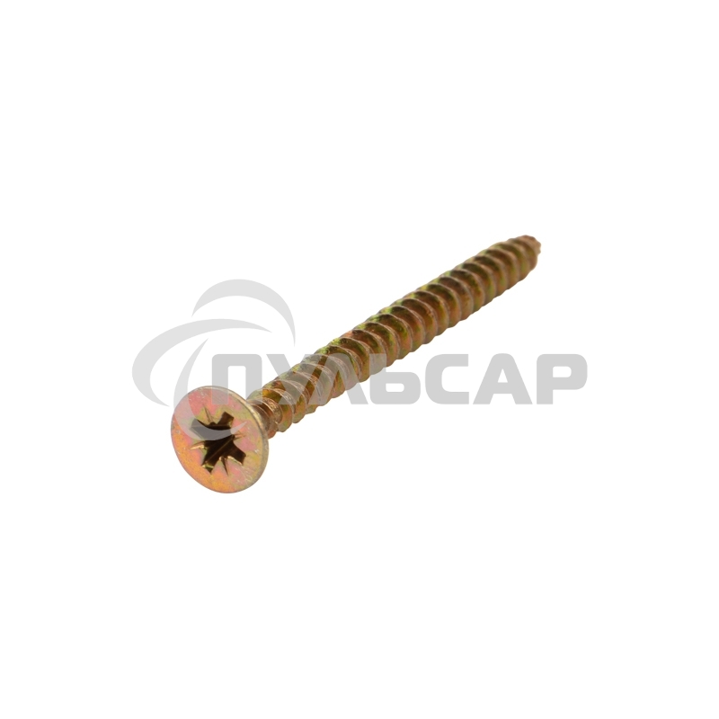 Саморез универсальный KRANZ 5х60, желтый цинк, короб (100 шт./уп.)