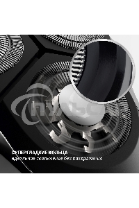 Электробритва PMR 0307RС wet&dry PRO 5 blades+ электрическая (Polaris), черный/хром
