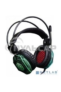 Наушники с микрофоном Oklick HS-L500G черный 2.2м мониторы оголовье