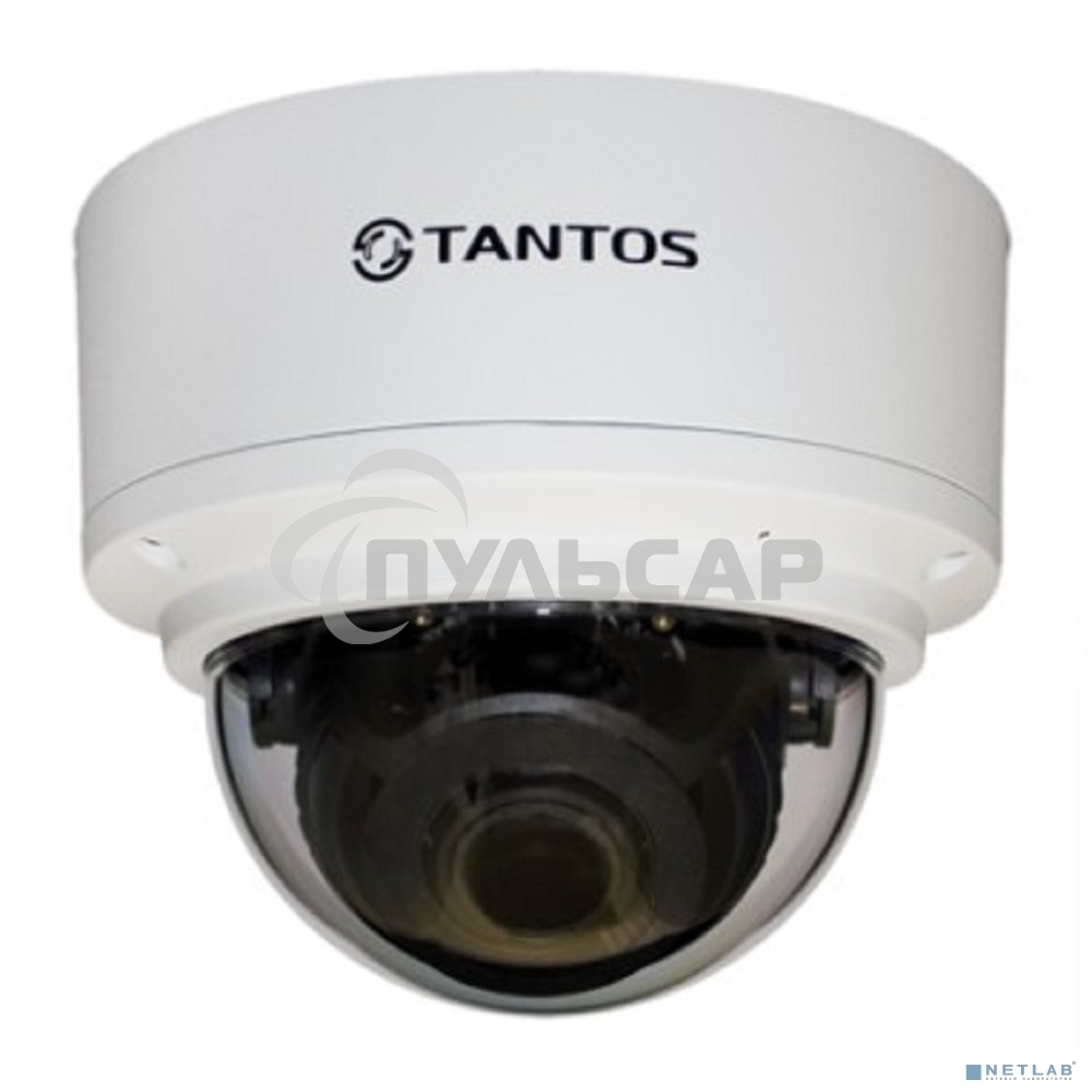 Уличная 2 мегапиксельная купольная антивандальная IP-камера Tantos TSi-Ve25VPA 2.8-12 мм