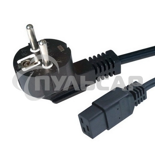 Кабель питания для UPC Gembird/Cablexpert, 1.8м, Schuko-С19, 16А, черный, с заземлением(PC-186-C19)