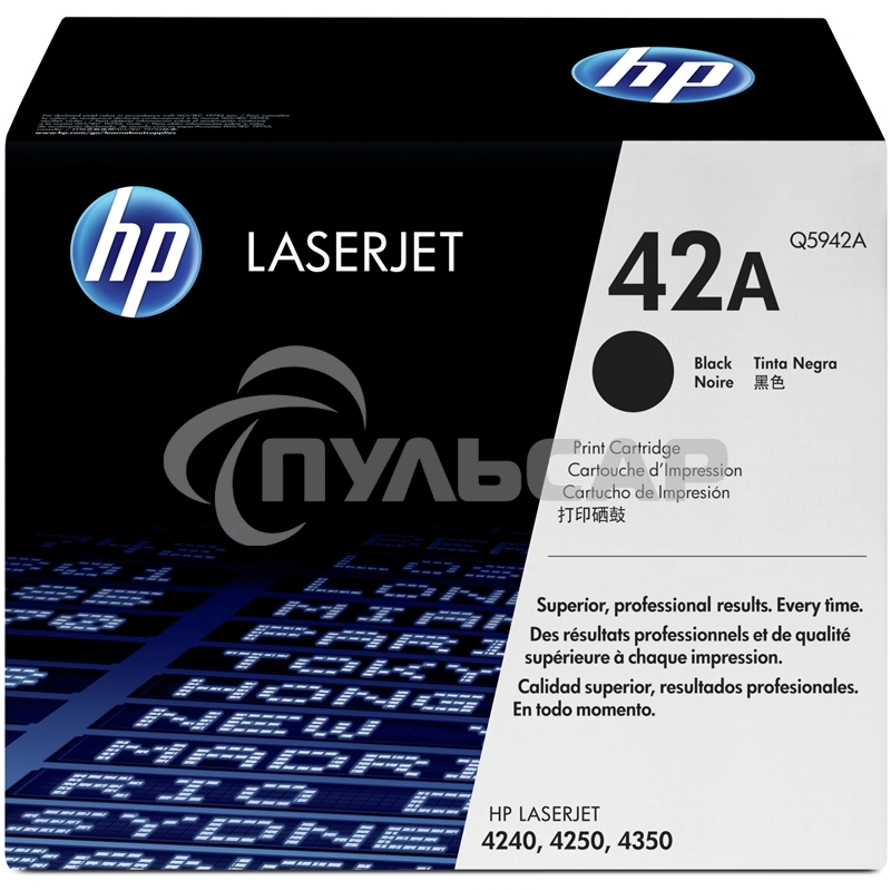 Картридж лазерный HP Q5942A черный для LJ 4250/4350 10 000 стр.