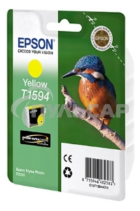Картридж струйный Epson C13T15944010 желтый (850 стр) для Epson St Ph R2000