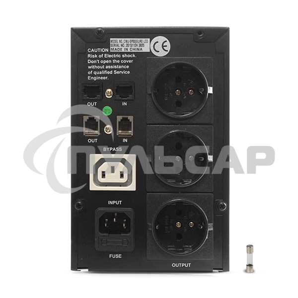 Источник бесперебойного питания CROWN ИБП CMU-SP800EURO 800VA, металл,1x12V/9AH, розетки 3*EURO+1*IEC bybas CM000001492