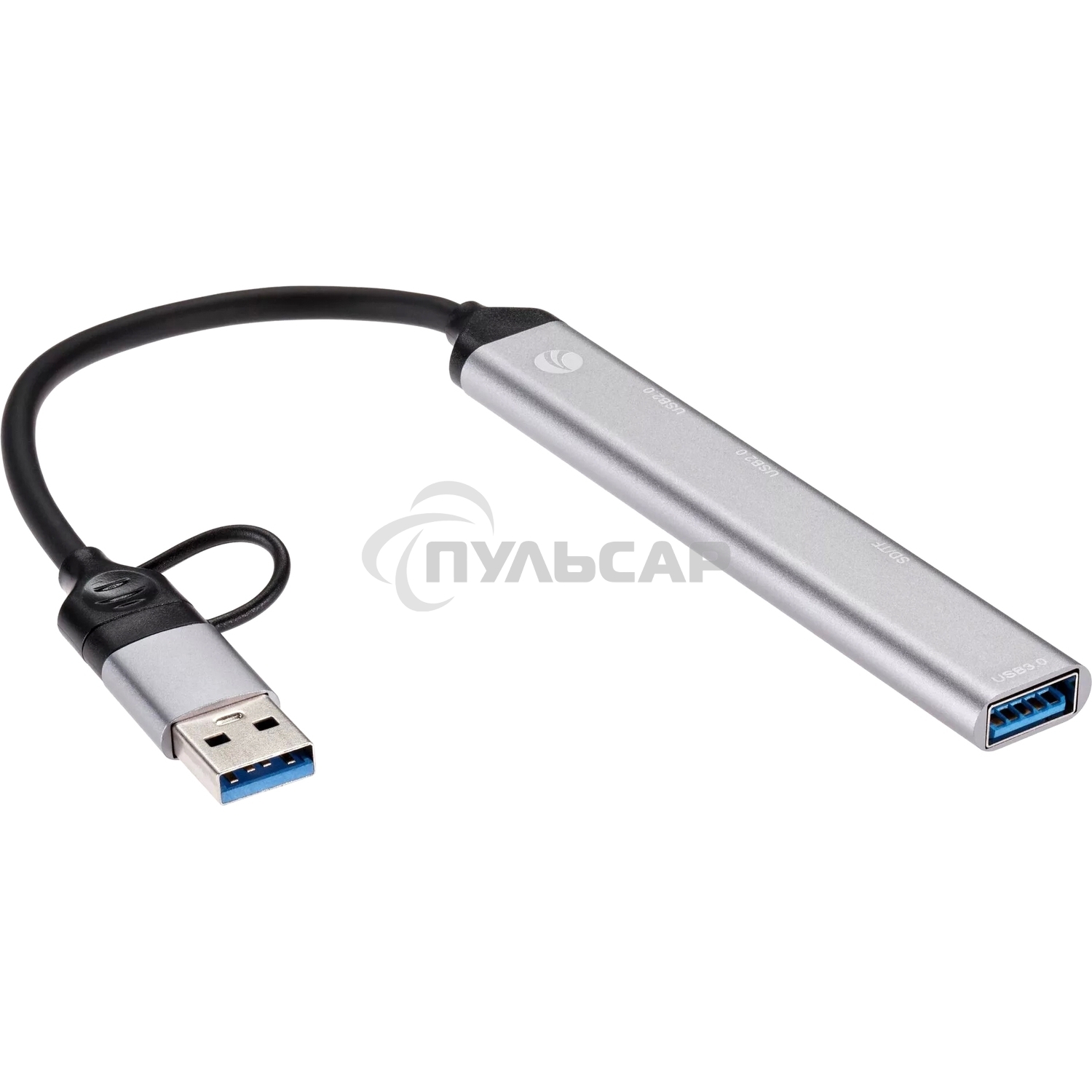 USB концентратор TypeC+adapter-->USB3.0+2USB2,0+SD+TF, VCOM