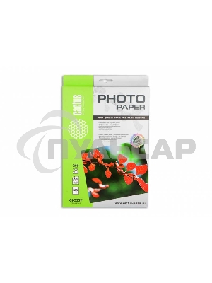 Фотобумага Cactus CS-GA4200100 A4/200г/м2/100л. глянцевая для струйной печати