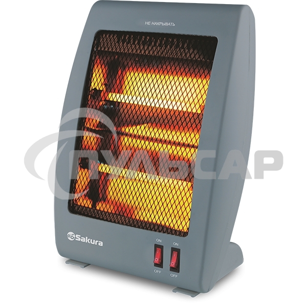 Инфракрасный обогреватель Sakura SA-0670DG, серый, кварцевый, 900Вт, 20 м2