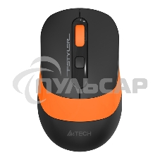 Мышь беспроводная A4Tech Fstyler FG10S черный/оранжевый, 2000 dpi, радиоканал, USB, кнопки - 4