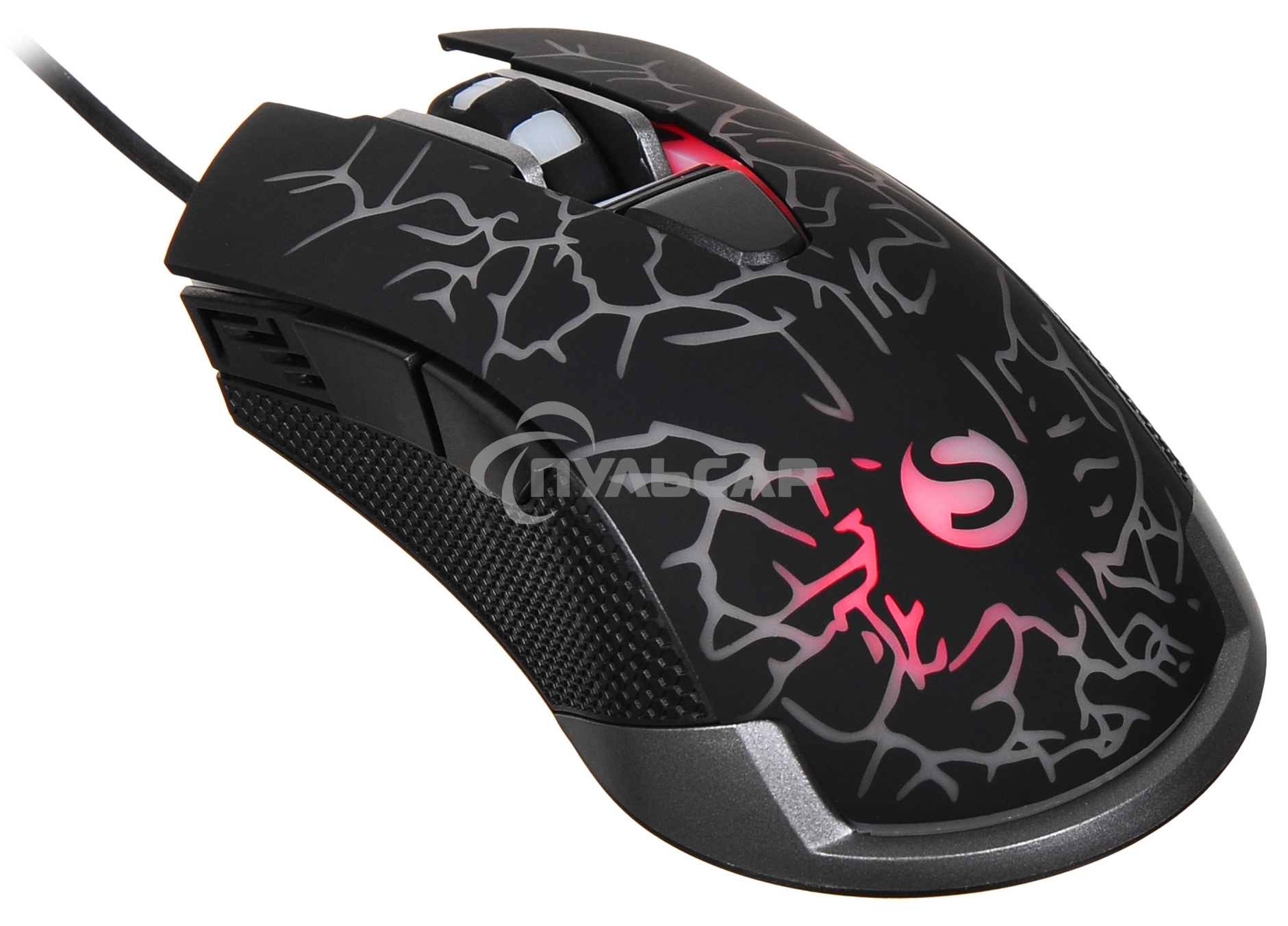 Мышь проводная SunWind SW-M705G черный, 3600 dpi, USB, кнопки - 6