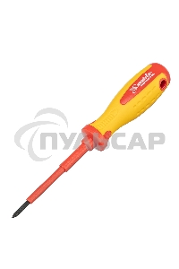 Отвертка Matrix Insulated, PH0 x 75 мм, CrMo, до 1000 В, двухкомп. рукоятка