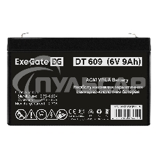 Аккумуляторная батарея ExeGate DT 609 (6V 9Ah, клеммы F2)