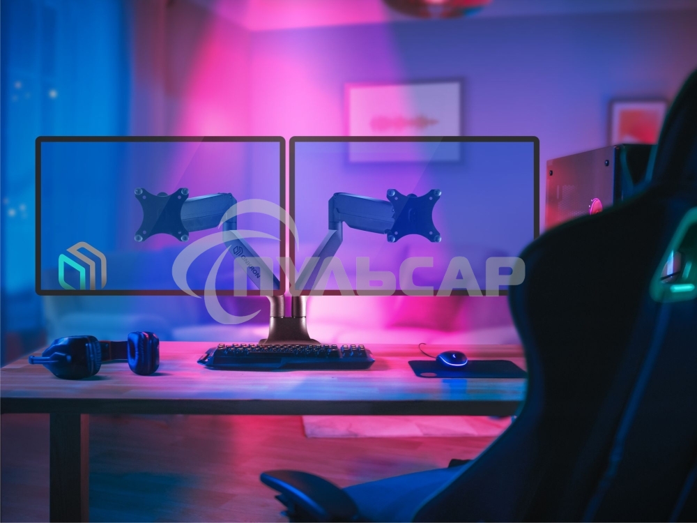 Кронштейн для 2 мониторов ONKRON G200 для монитора 13