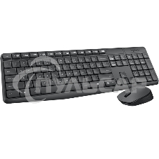Комплект клавиатура + мышь Logitech MK235 клав:черный мышь:черный USB беспроводная