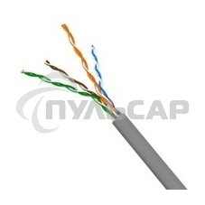 Кабель TWT UTP, 4 пары, Кат.5e, PVC, серый, 100 метров