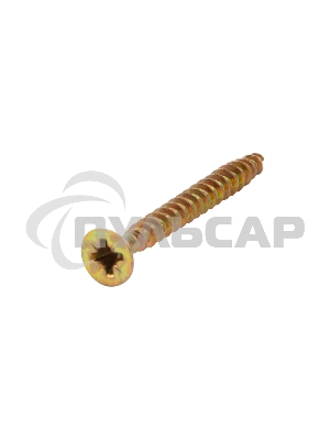 Саморез универсальный KRANZ 4х40, желтый цинк, короб (200 шт./уп.)