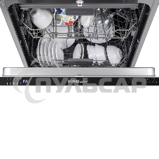 Встраиваемая посудомоечная машина HOMSair DW67M, черный, 59.8 см, 14 компл., 47 дБ, класс A++