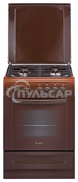 Плита газовая Gefest ПГ 6100-03 0001 коричневый, конфорок 4 шт, духовка 52 л, 60 см x 85 см x 60 см