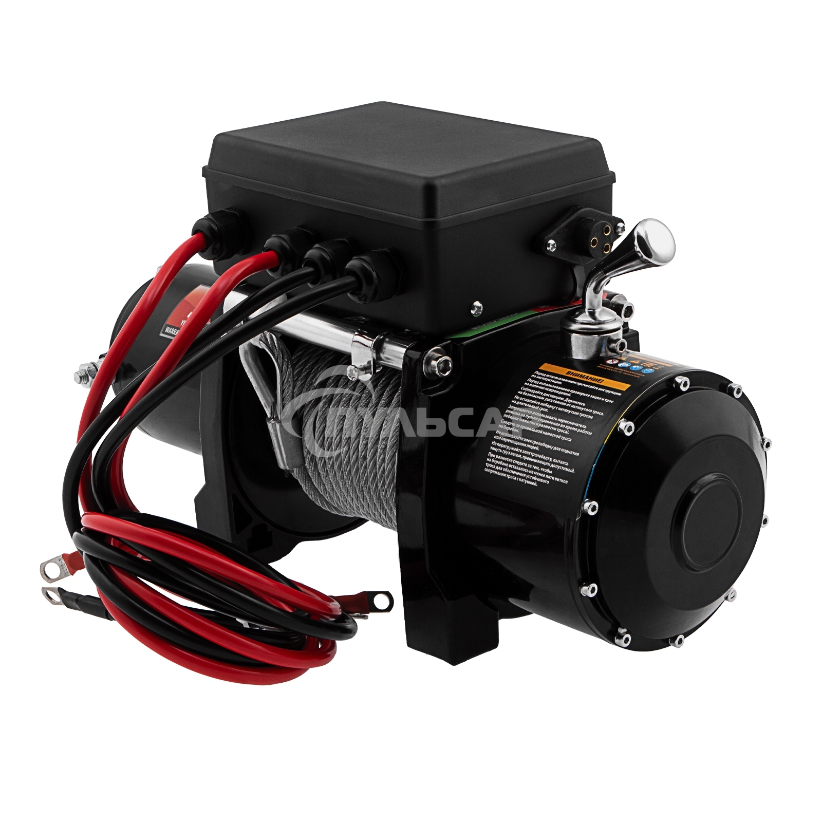 Лебедка автомобильная электрическая LB- 2200, 2,2 т, 3,3 кВт, 12 В Denzel