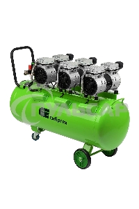 Компрессор безмаслянный малошумный МБ 2250/100, 2250 Вт, 100л, 400 л/мин Сибртех