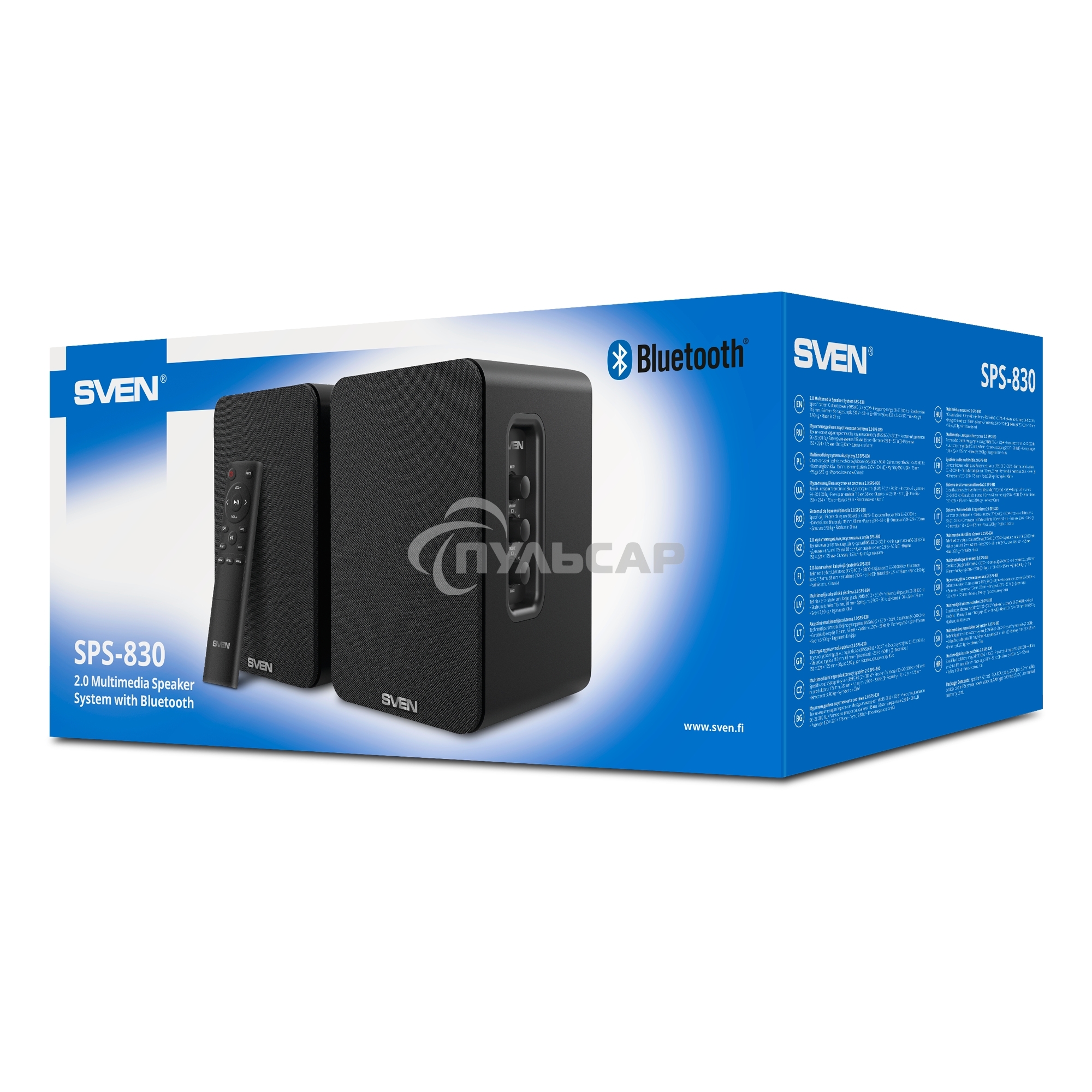 Акустическая система Sven АС SPS-830 2.0 черный 60Вт BT