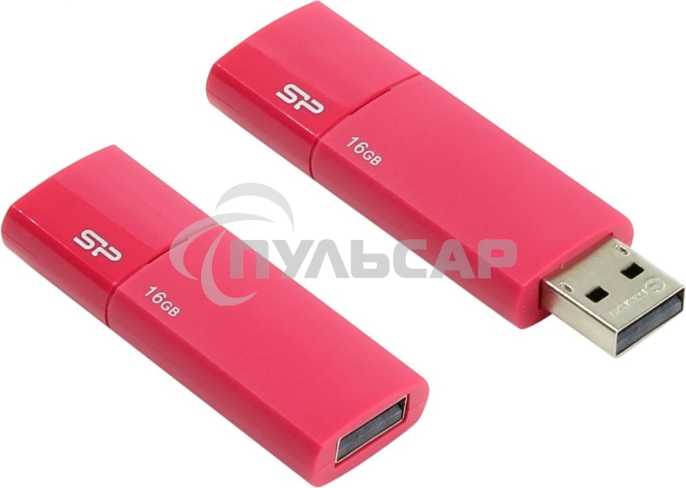 Флешка USB Silicon Power USB 16 Gb Ultima U05 SP016 Gb,UF2U05V1H USB 2.0, Peach