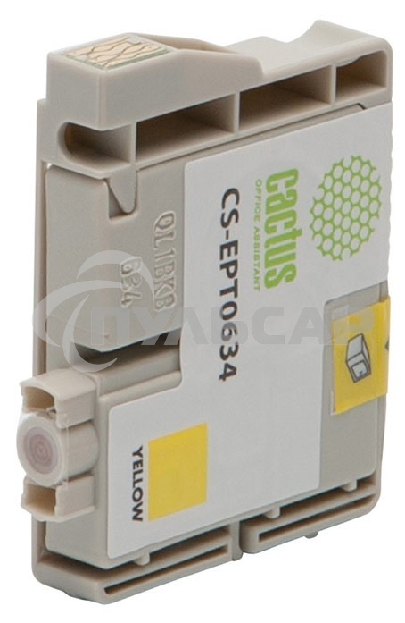Картридж струйный Cactus CS-EPT0634 желтый (10 мл) для Epson Stylus C67/C87/CX3700/CX4100/CX4700