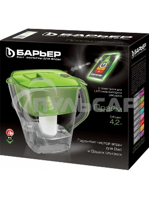 Кувшин Барьер Прайм зеленое яблоко 4.2л.