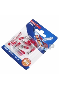 Клемма плоская Rexant, изолированная гнездо - 5.6 мм, 0.5-1.5мм², (РПи-м 1.5-(4.8) / РПИм 1,25-5-0,8 / FDD1.25-187(8)), в упак. 10 шт.