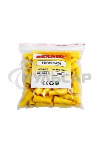 Клемма плоская полностью изолированная гнездо 6.6 мм 4-6 мм² (РППи-м 6.0-(6.3)) Rexant