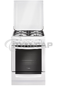 Плита газовая Gefest ПГ 6100-02 белый, конфорок 4 шт, духовка 52 л, 60 см x 85 см x 60 см