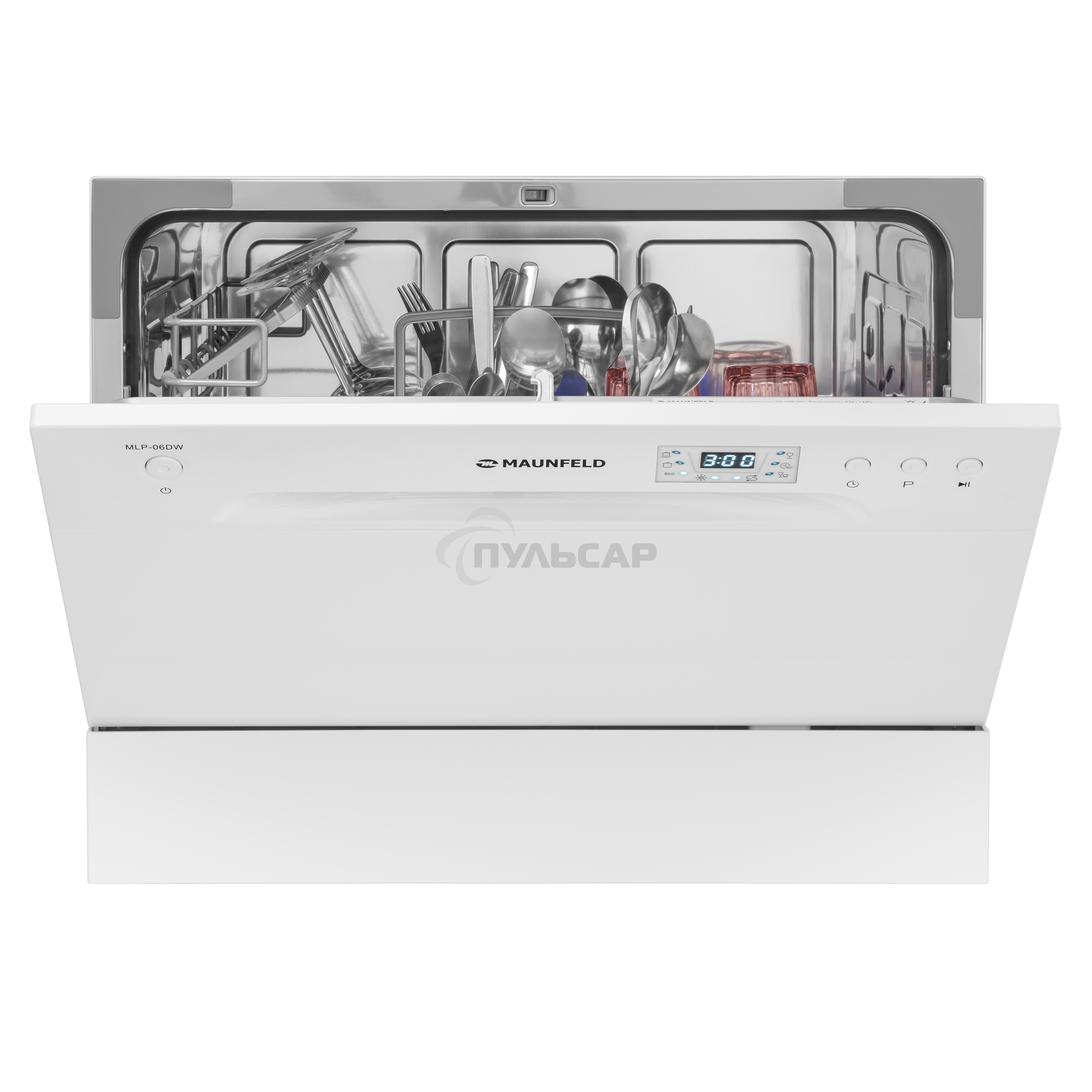 Встраиваемая посудомоечная машина Maunfeld MLP-06DW, белый, 44.8 см, 6 компл., 49 дБ, класс A+