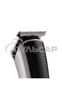 Набор для стрижки Galaxy Line GL 4161, серебристый с черным, время непрерывной работы до 1,5 ч, 2 скорости работы, лезвия из нержавеющей стали, ширина лезвия 39 мм, индикатор заряда аккумулятора в процентах, 4 насадки-расчески (3, 6, 9, 12 мм), USB зарядк