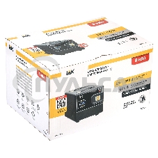 Стабилизатор напряжения IEK Hub 8кВА однофазный черный (IVS21-1-008-13)