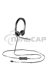 Наушники с микрофоном Logitech H650E черный 1.1м 981-000519