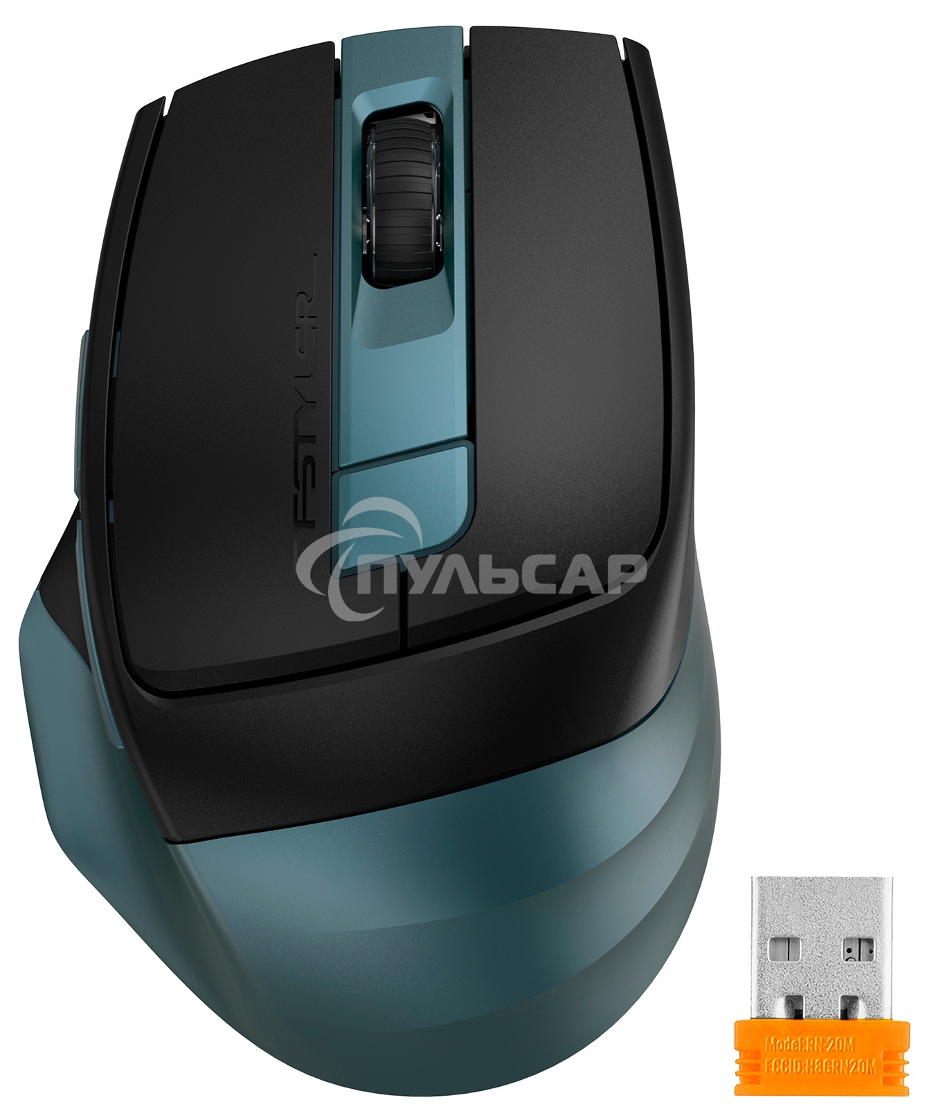 Мышь беспроводная A4Tech Fstyler FB35C зеленый/черный, 2000 dpi, радиоканал, Bluetooth, USB, кнопки - 6