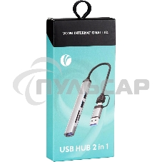 USB концентратор TypeC+adapter-->USB3.0+2USB2,0+SD+TF, VCOM