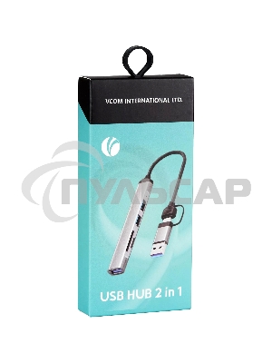USB концентратор TypeC+adapter-->USB3.0+2USB2,0+SD+TF, VCOM