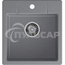 Мойка GRANFEST URBAN 245 1-чаша 450*490мм, монтаж: врезной, материал: кварц, темно-серый