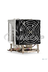 Кулер для процессора ExeGate ESNK-P0064AP4.PWM.4U.SP3.Cu серебристый, 92 мм, алюминий/медь, 3800 об/мин, 44 дБ, 4 pin, 280 Вт, 125.4 мм