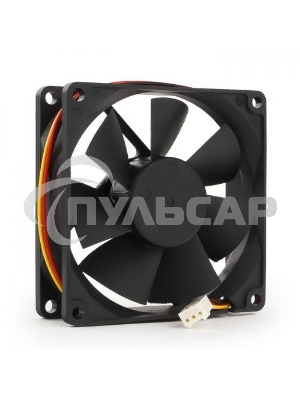 Вентилятор для корпуса Gembird FANCASE/BALL черный, 80 мм, 2600 об/мин, 27 дБ, 3 pin