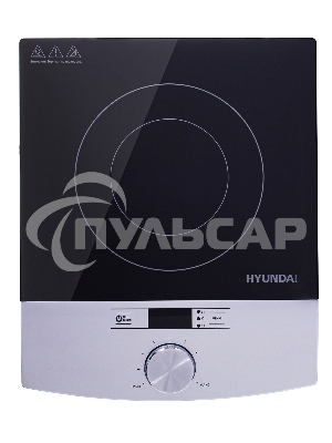 Электрическая плитка Hyundai HYC-0102 серебристый/черный стеклокерамика (настольная)