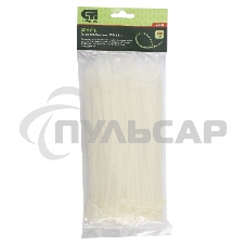 Хомуты, 200 х 4,8 мм, пластиковые, белые, 100 шт. Сибртех