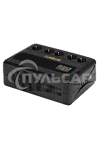 Источник бесперебойного питания ExeGate NEO Smart BU-600.LCD.AVR.5SH 600VA/360W, цветной LCD-дисплей, AVR, 5*Schuko, черный